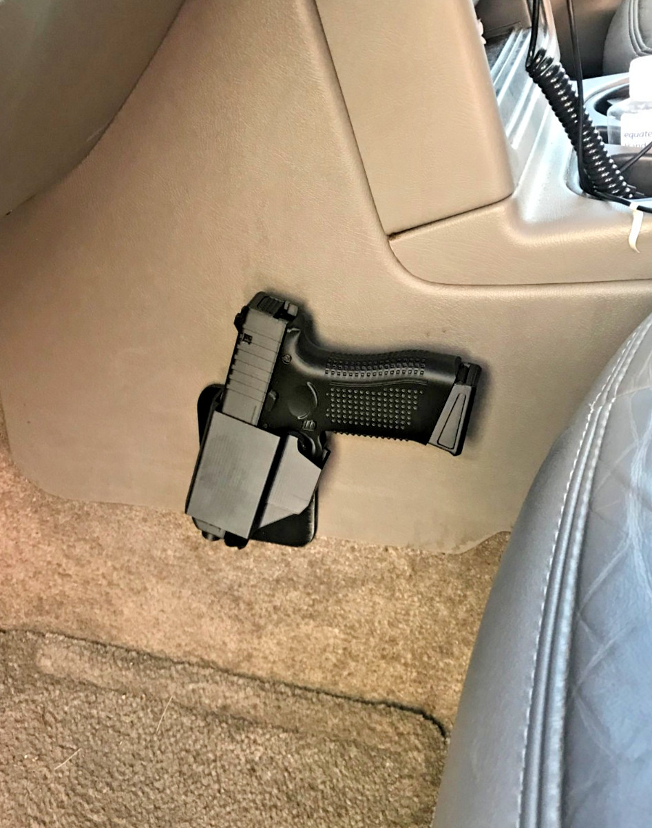 Vehicle universal Side Arm holster mount