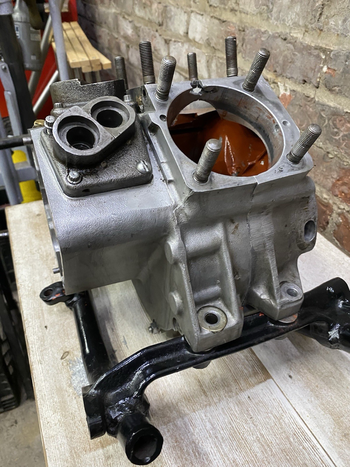 1983 Harley Davidson FXWG 1340cc Engine Cases Good Condition Matching Bellies