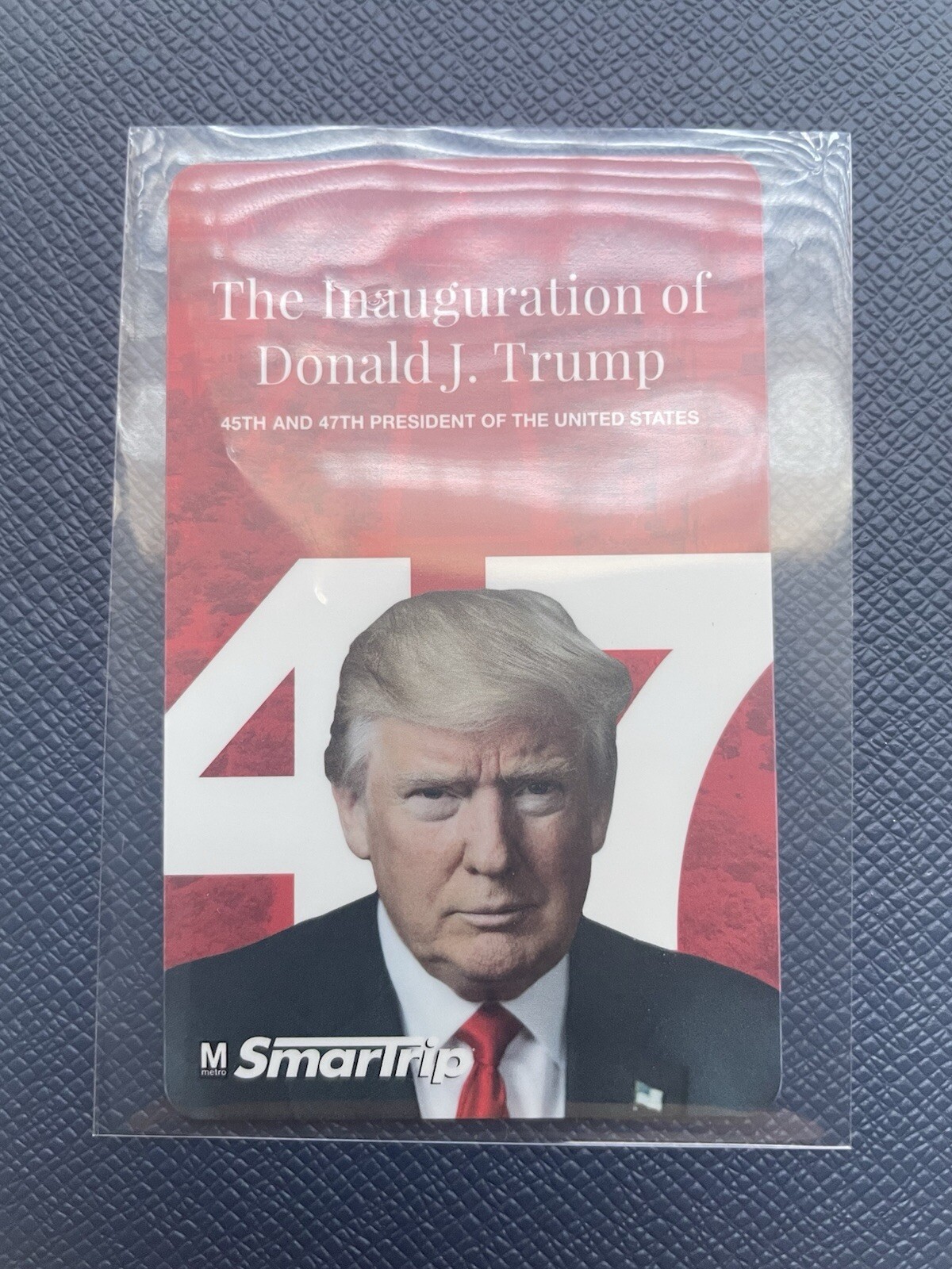Trump 47 Inauguration DC Metro Transit Card - OFFICIAL SmarTrip Card