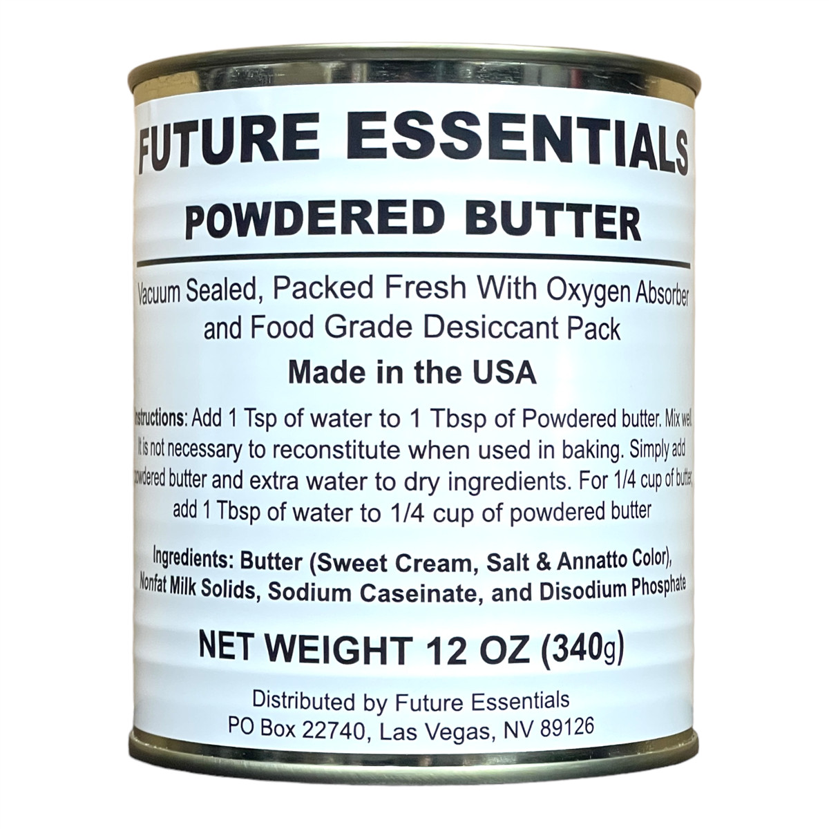 Canned Butter by Future Essentials, Powdered, Long Shelf Life, Made in the USA