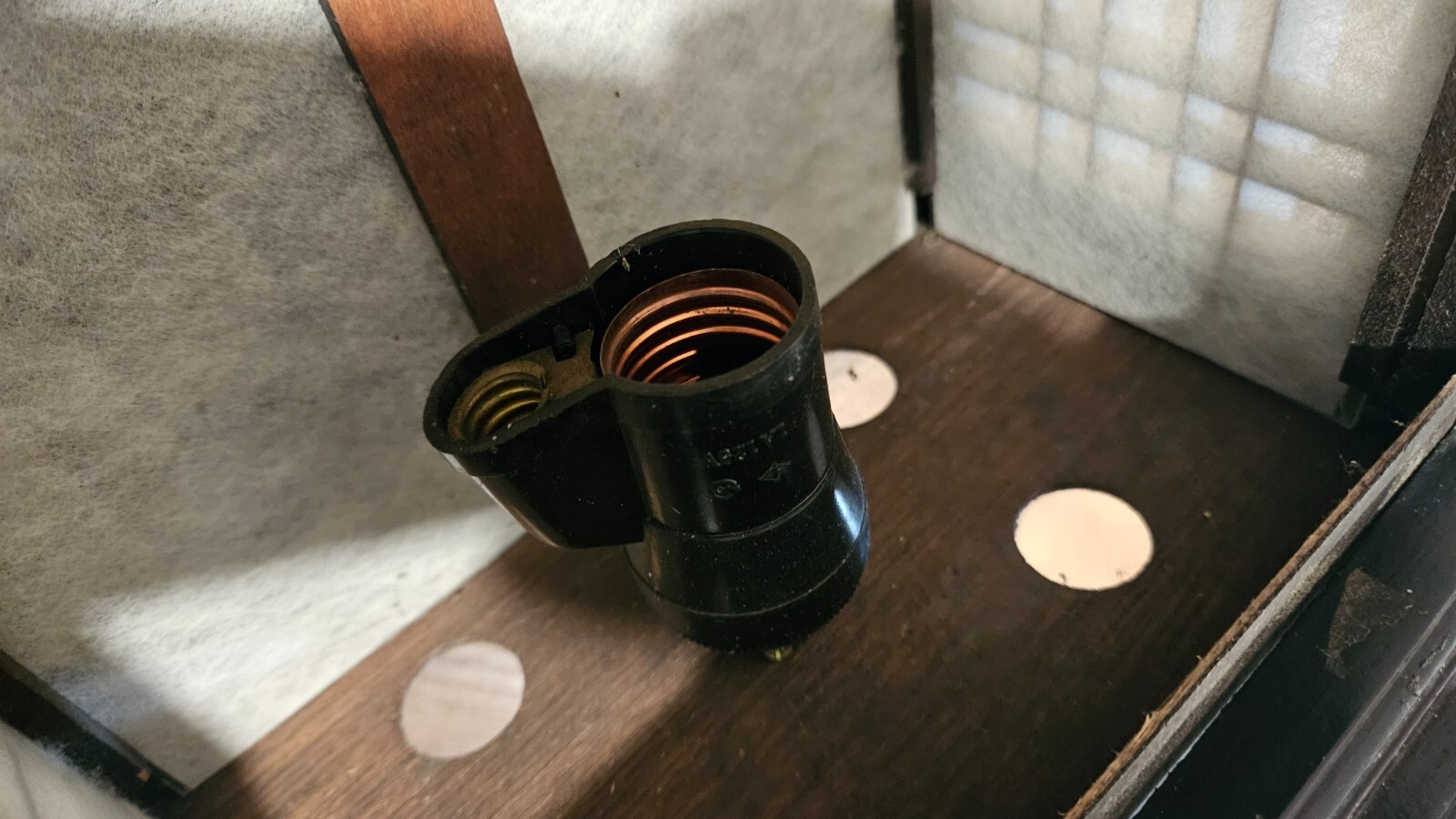 Vintage Asian 2 Bulb Setting Lamp – Buddhist Temple Japanese Shrine Pagoda WORKS