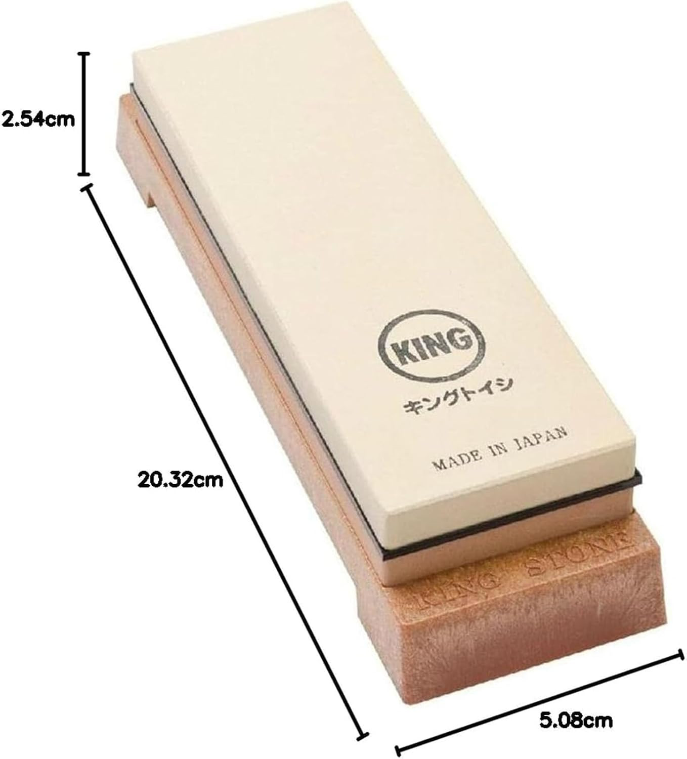 King KW65 Japanese Sharpening Stone Whetstone Combination Grit 1000/6000 Sturdy