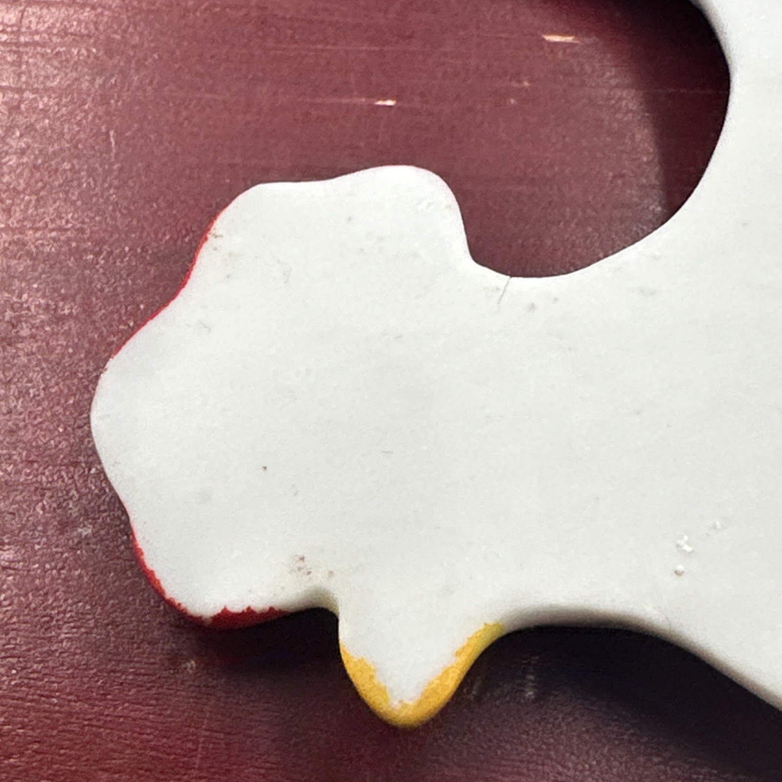 VINTAGE Takahashi Chicken Porcelain Wall Hook Key Towel Hanger Farmhouse