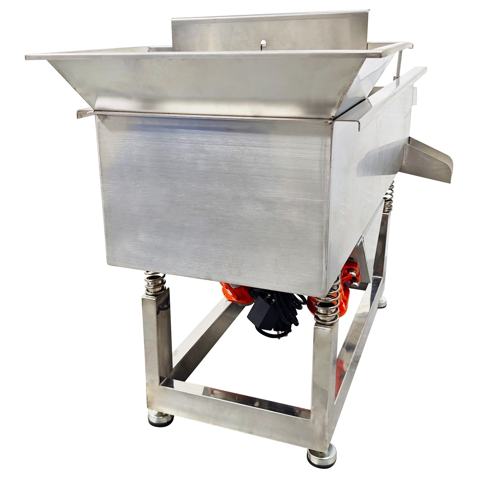 3-Layers 3/6/8mm Sieve 110V Full Stainless Steel Sifter Linear Vibrating Screen