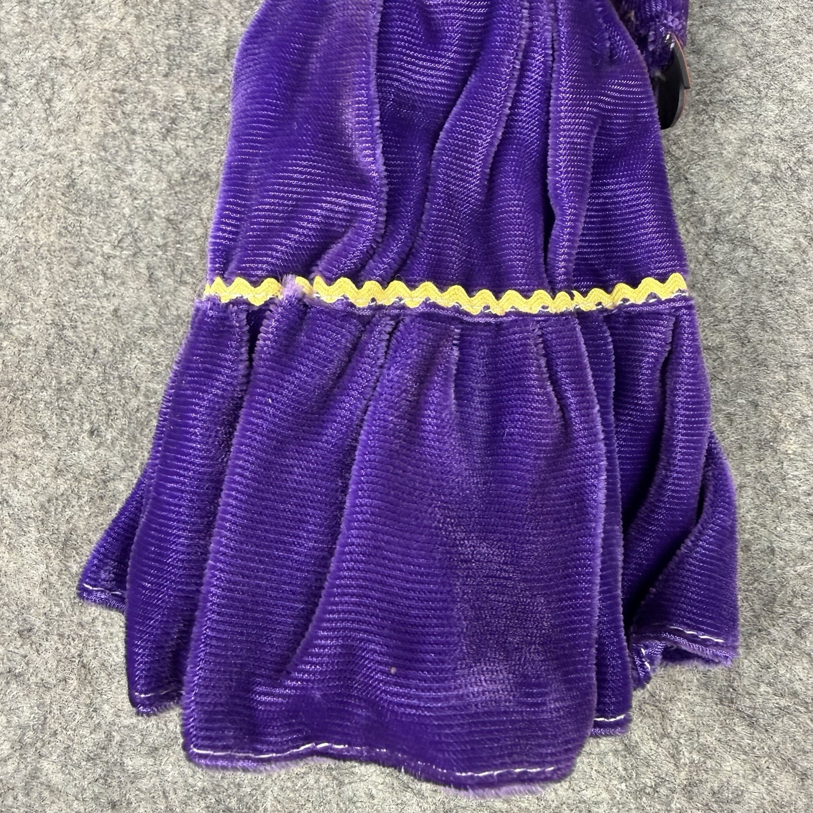 Vintage Native American Navajo Beaded Handmade Doll in Purple Velvet Dress