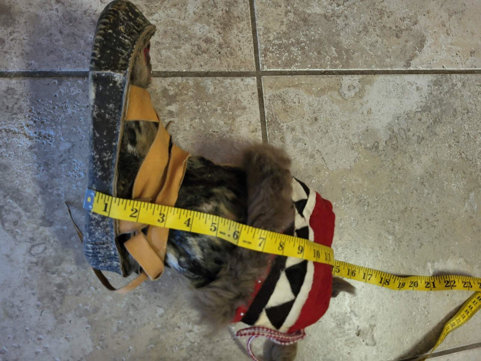 Vintage Handmade Fur, Skin, Leather, Felt & Glass Beaded Native Alaskan Mukluks