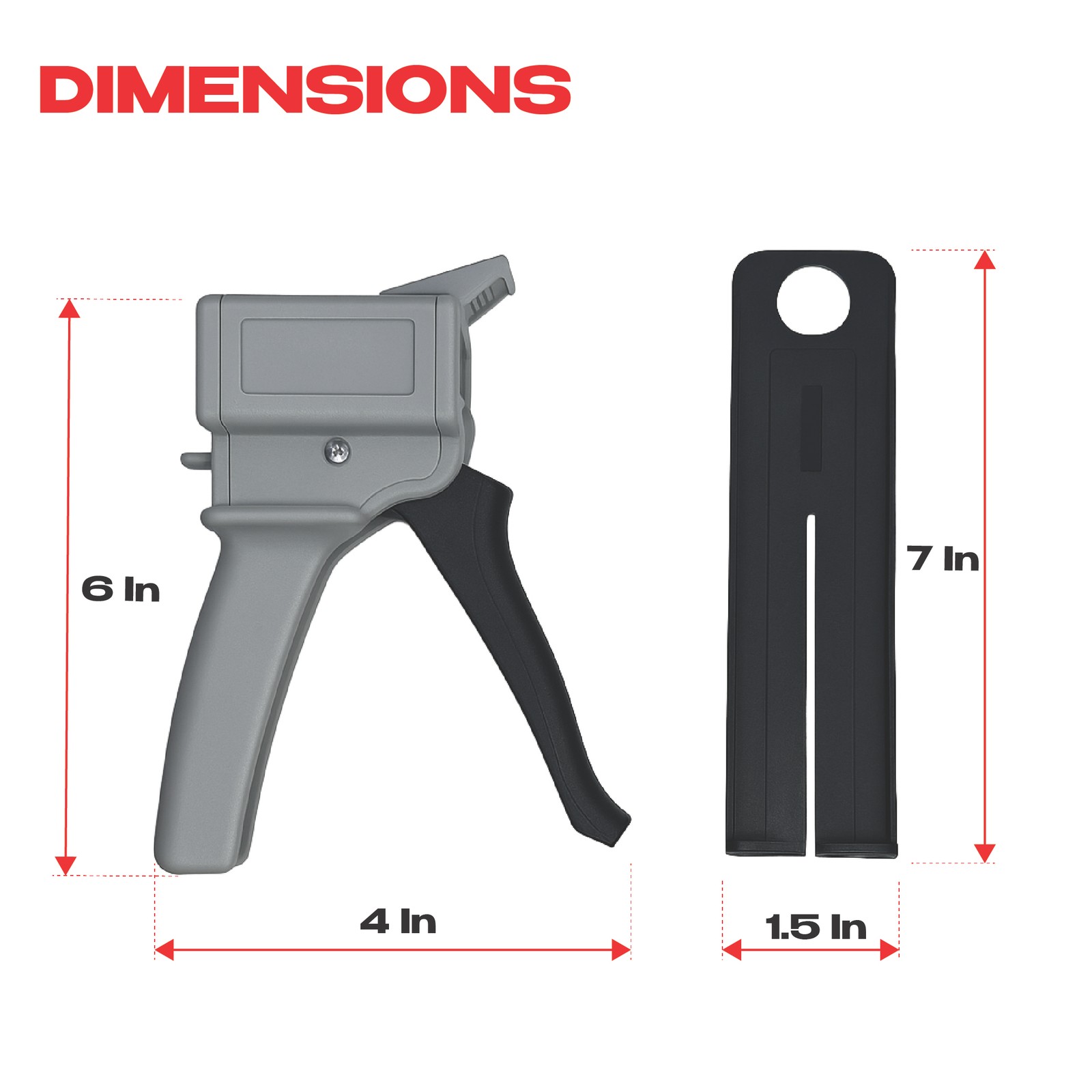 50ml AB Epoxy Glue Gun 1:1 Ratio – Manual Dual Cartridge Adhesive Dispenser
