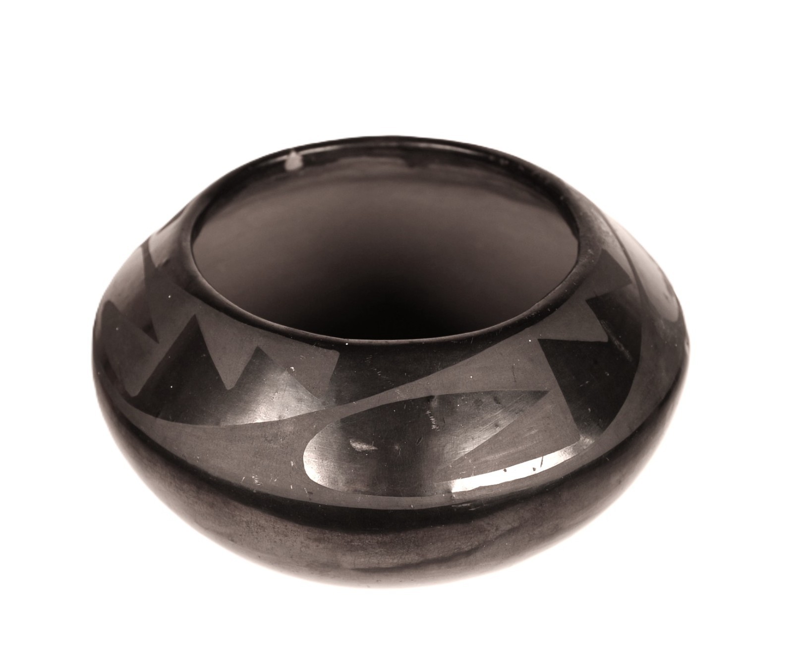 San Ildefonso Pueblo Black on Black Pottery By Maria Martinez ca. 1925 - 1943