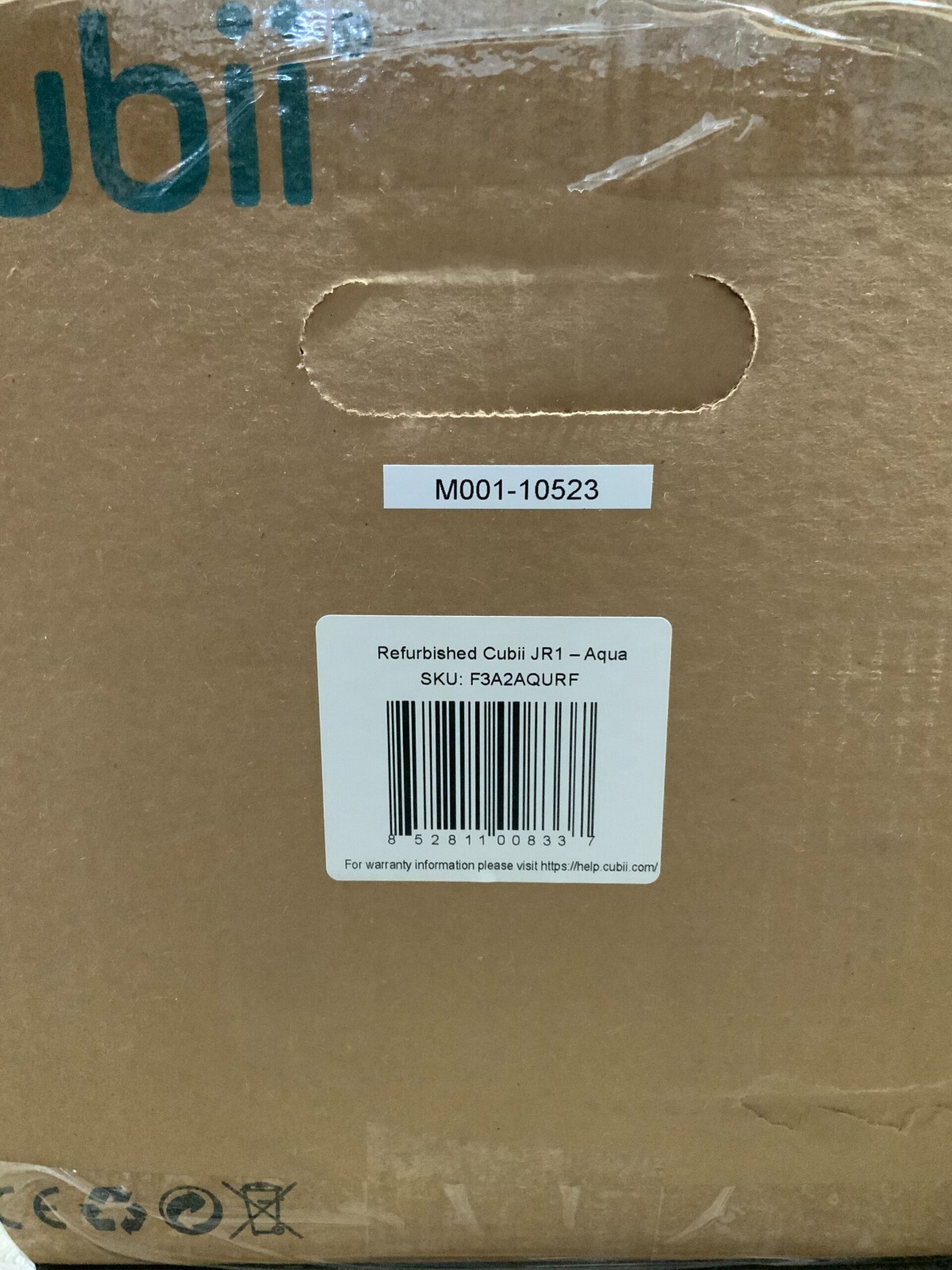 CUBII JR1 F3A2 Compact Seated Elliptical Aqua