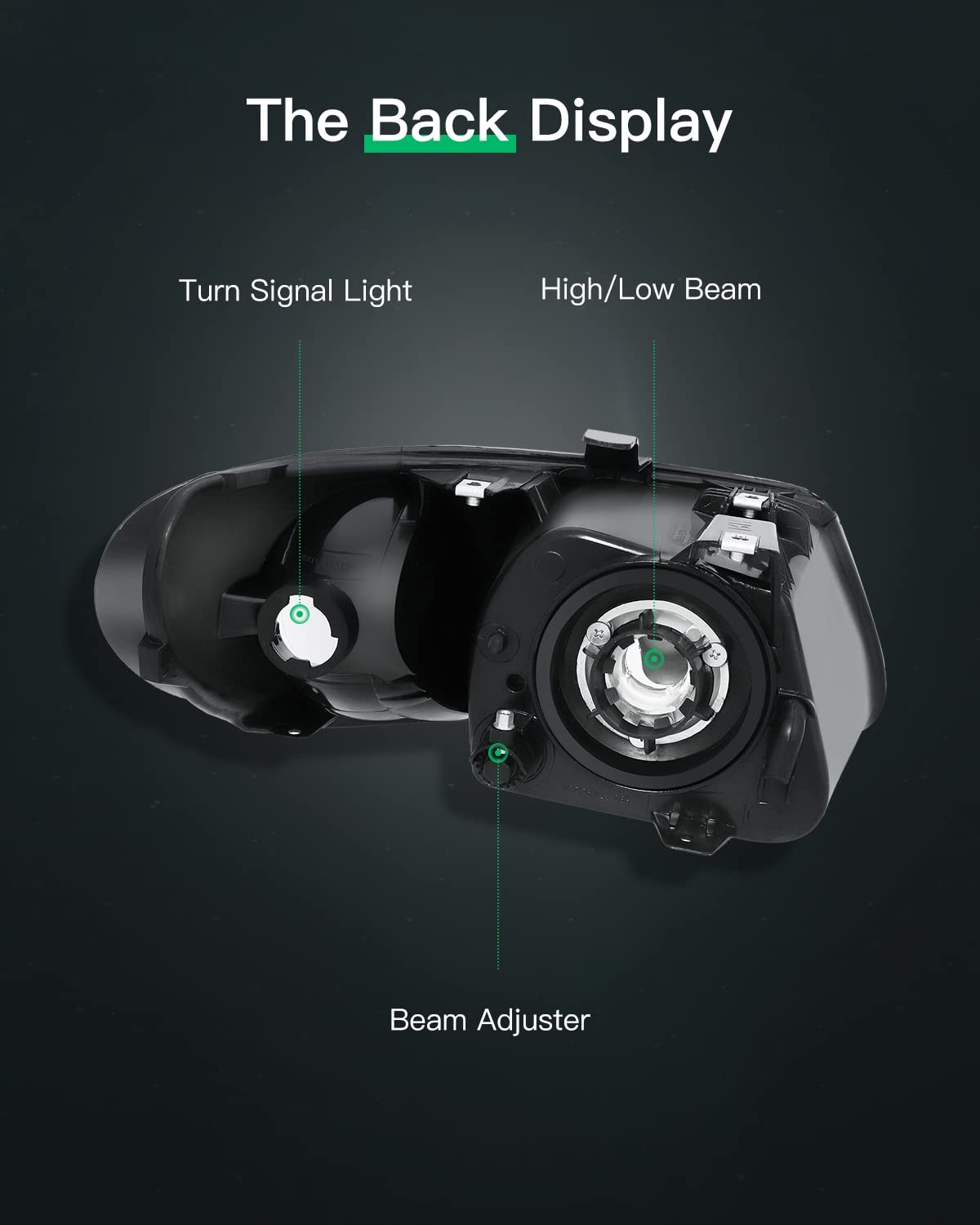 Headlight Assembly Fit 2001-2002 For Chrysler Grand Voyager 2001-2007 For Town