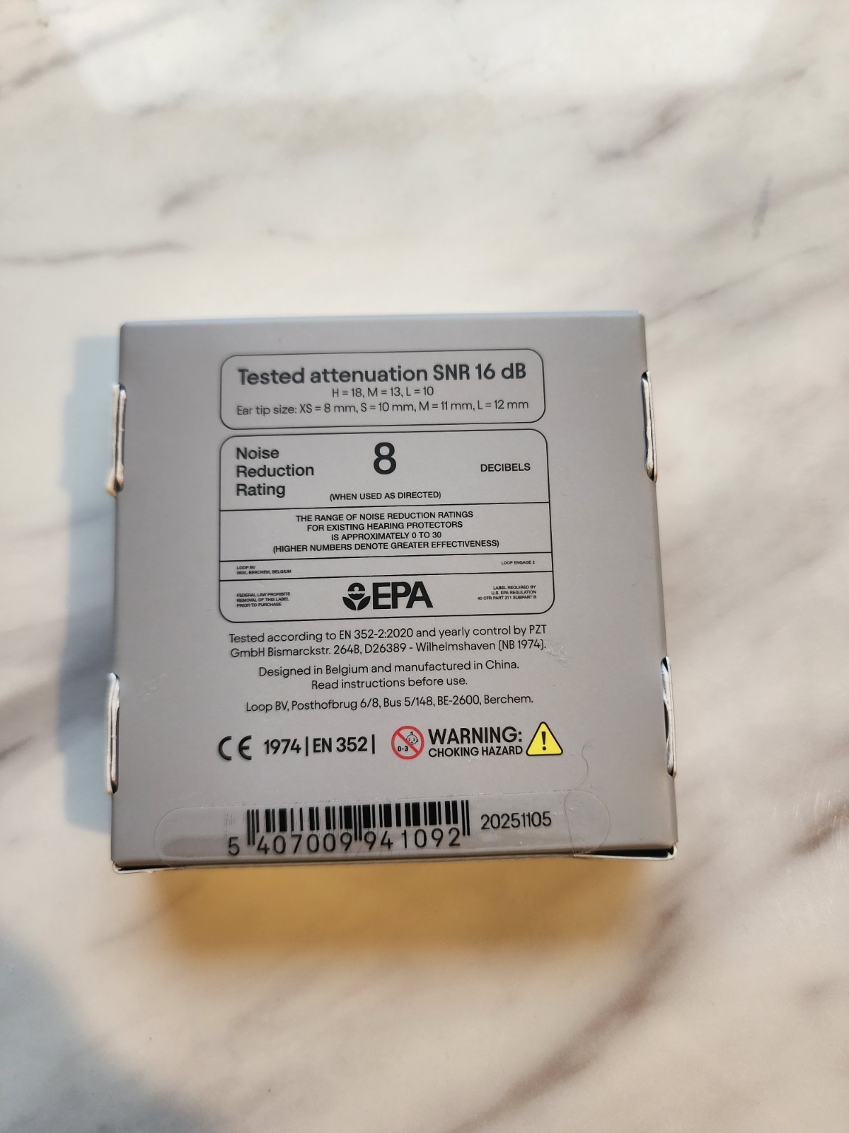 Loop Engage 2 Silicone Ear Plug Pack Clear Open Box