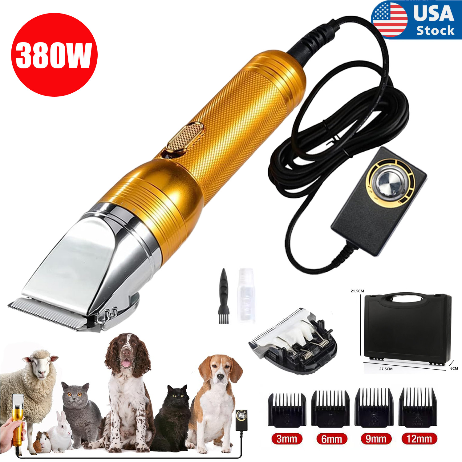Dog Clippers for Grooming, 110V Professional Electric Sheep Shears Pet Grooming