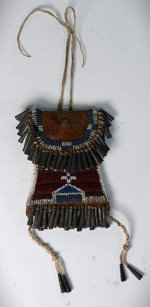 Kiowa Style Beaded Strike-a-Light Bag - Modern