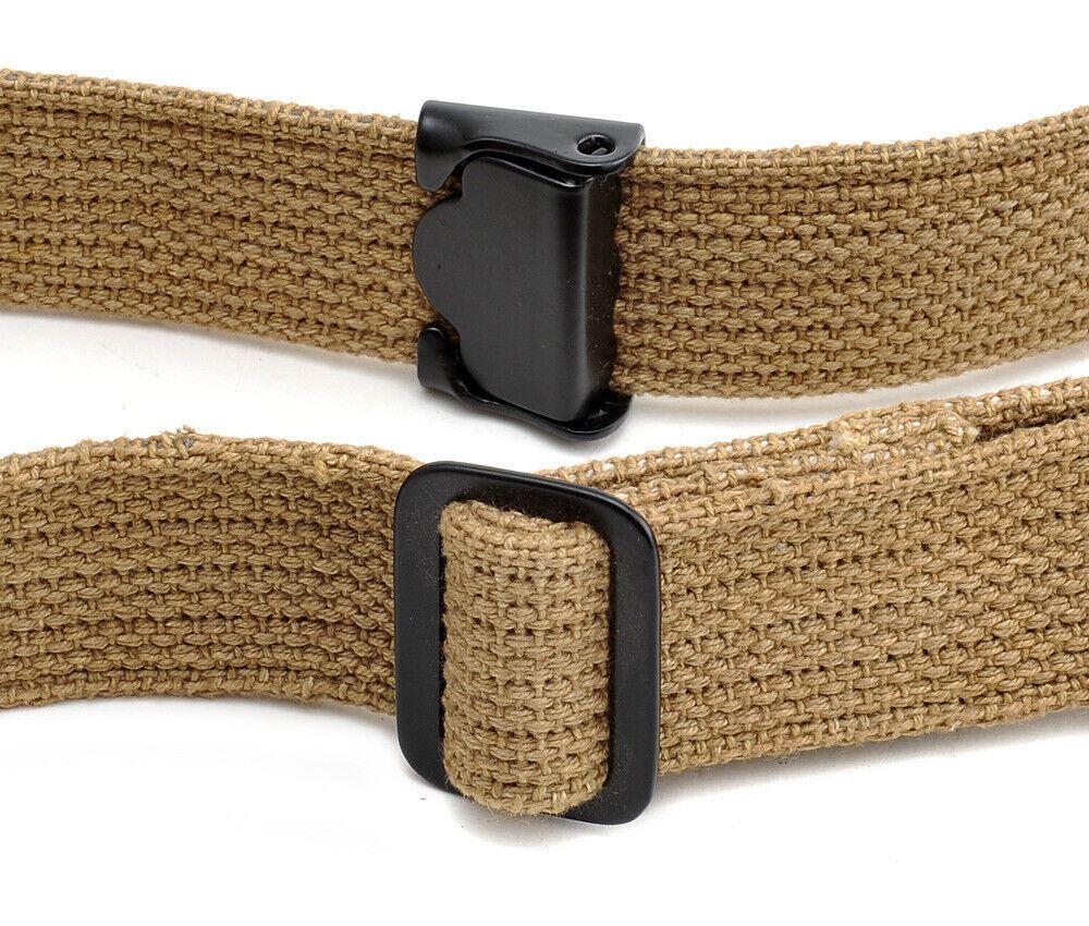 M1 GARAND CANVAS RIFLE SLING with Correct WW2 Hardware KHAKI marked JT&L 1942