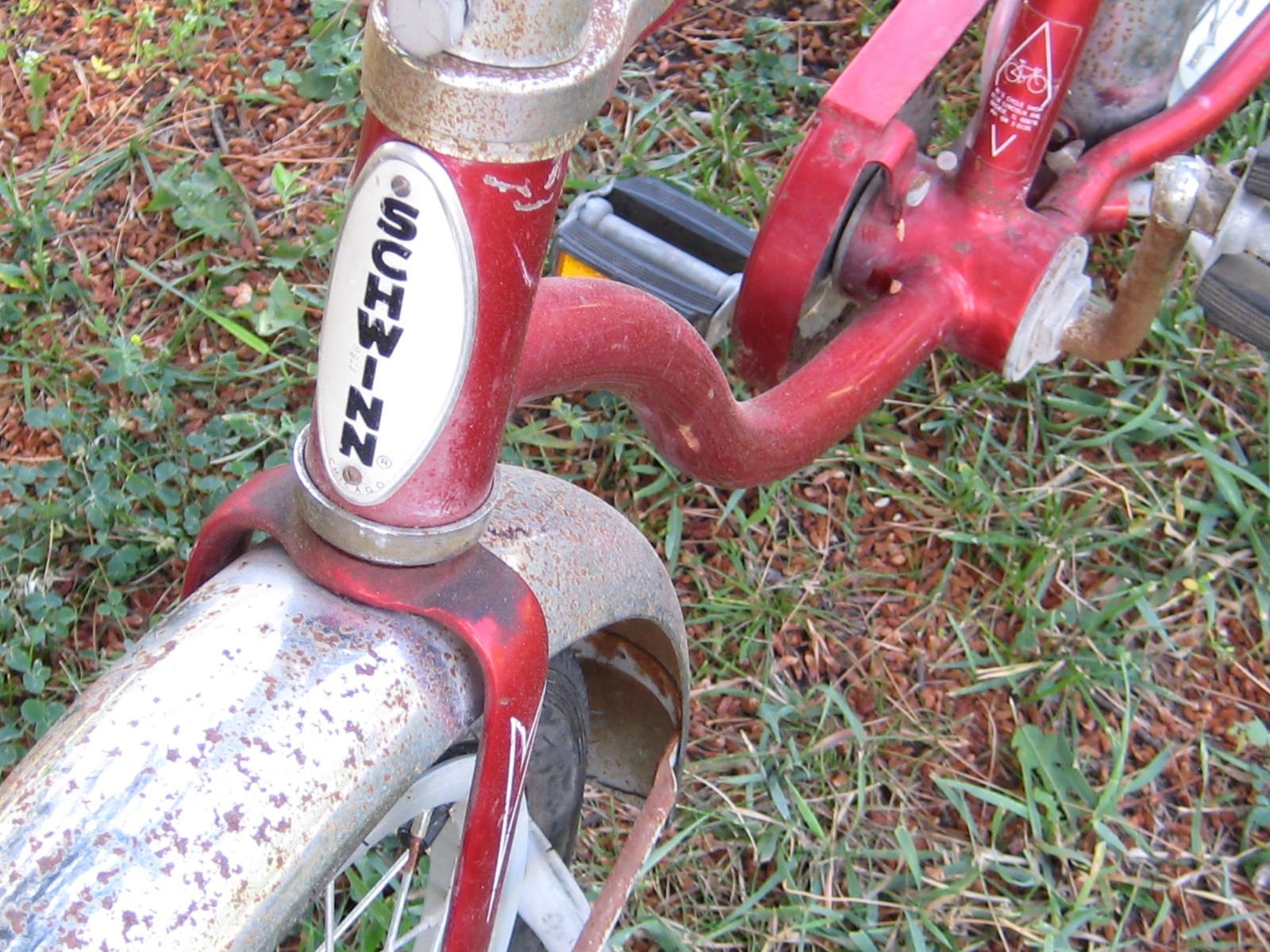 Vintage Schwinn Red Pixie Kids Bike Bicycle Original needs tires