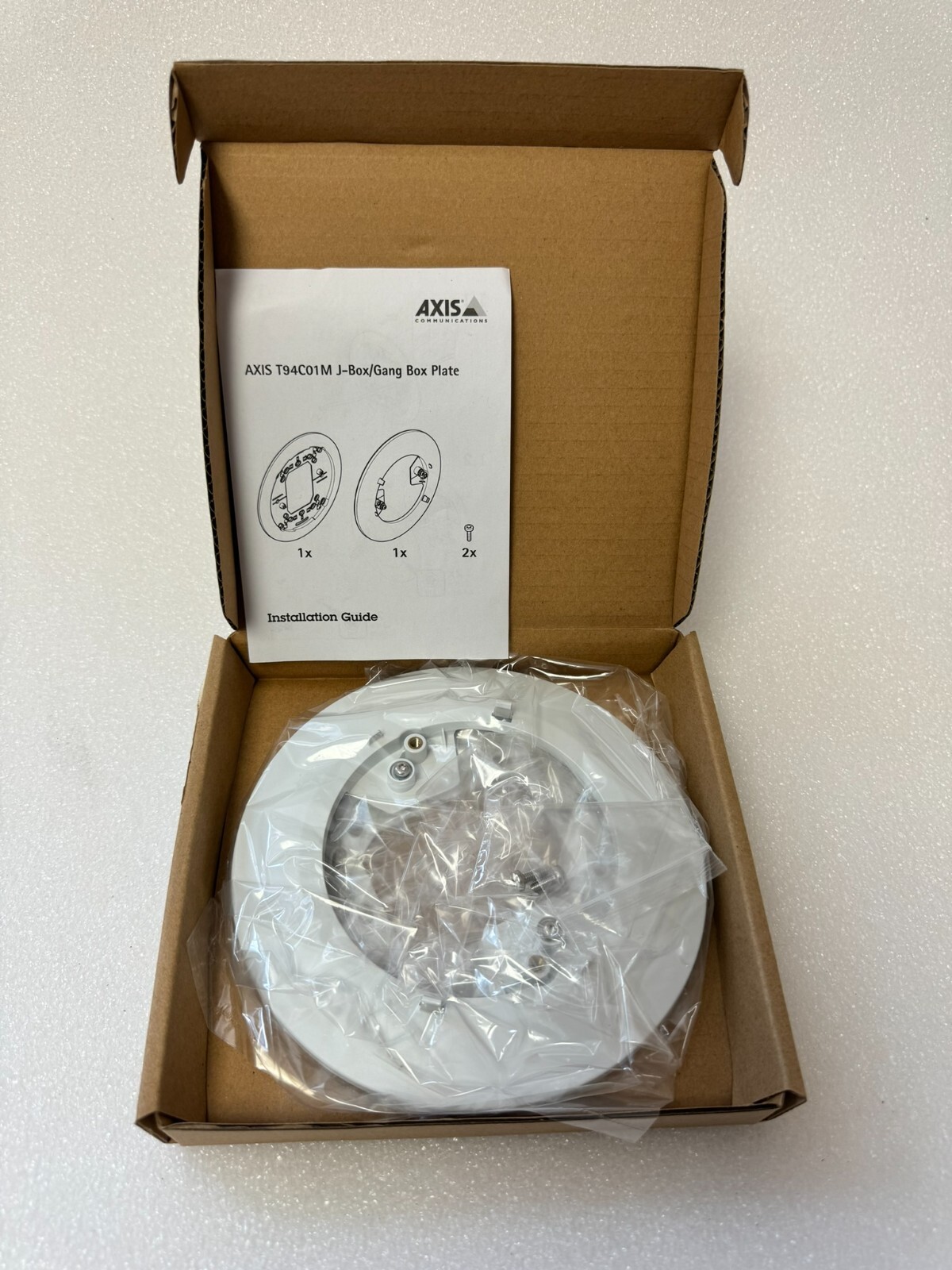 Axis T94C01M J-Box Gang Box Mount Plates Security Network Camera System Parts