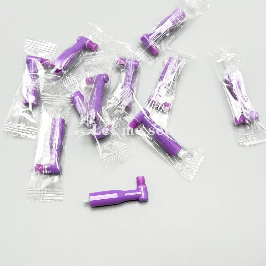 Dental Disposable Prophy Angles Soft Cup Latex Free 90° Polishing Cups Purple