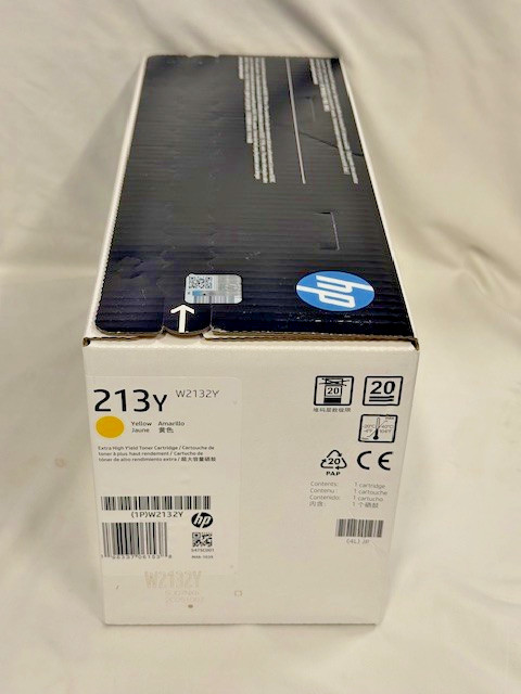 HP 213Y Extra High Yield Yellow Laserjet Toner Cartridge W2132Y