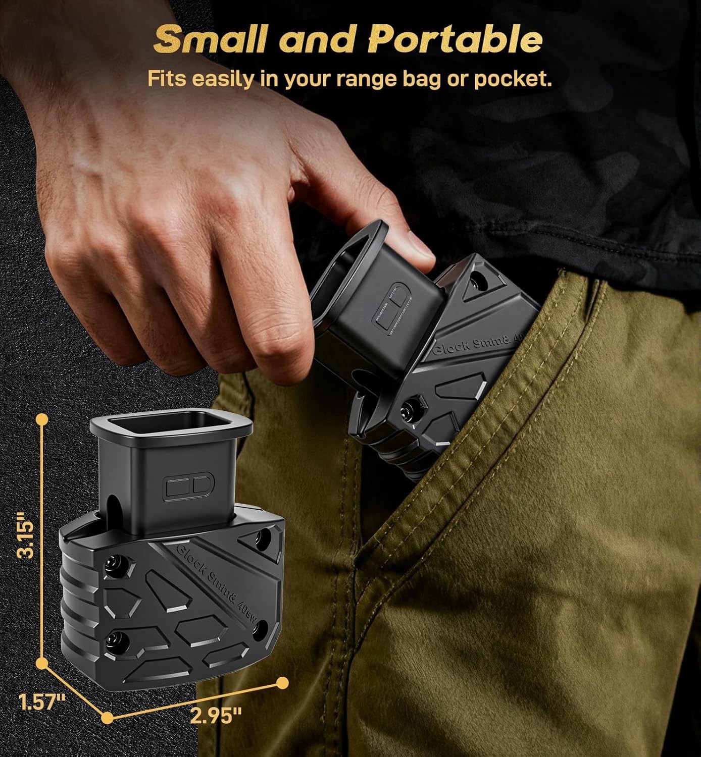 Tactical Systems Magazine Speed Loader for Glock 9mm 40 SW and More CAM Gen II