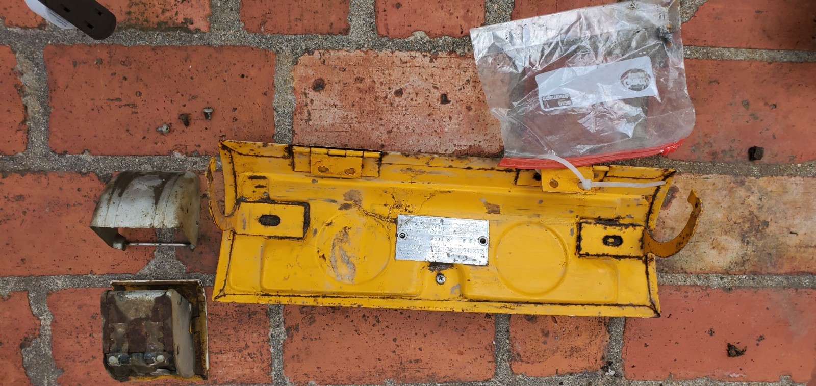 1961 1966 Ford Truck GLOVE BOX DOOR Ash Tray Bracket Set Original FoMoCo