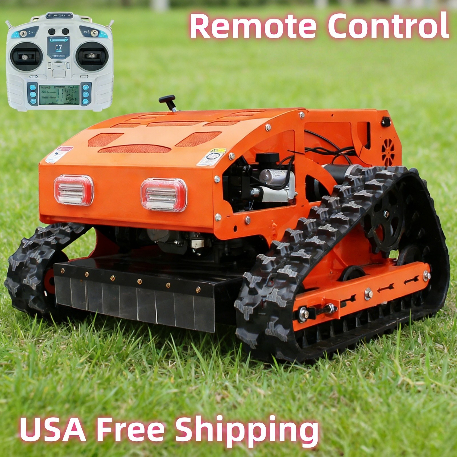 9HP Remote Lawn Mower Remote Control Gasoline Lawn Mower Electric Start EPA USA