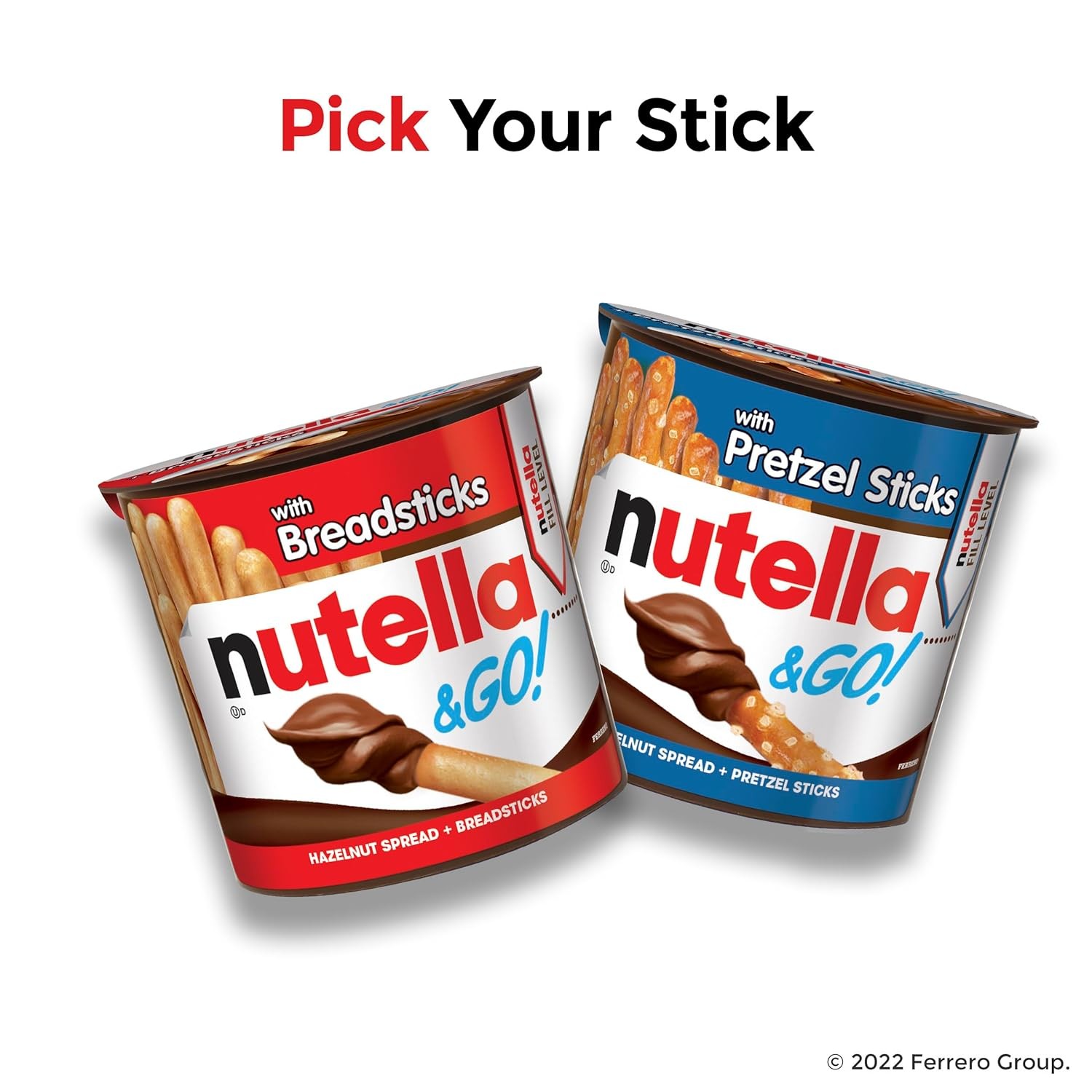 Nutella & GO! Bulk 24 Pack, Hazelnut and Cocoa Spread with Breadsticks,...