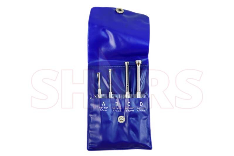Shars 4 Small Hole Gage Set Half Ball Type Gauge .125 - .5" New !