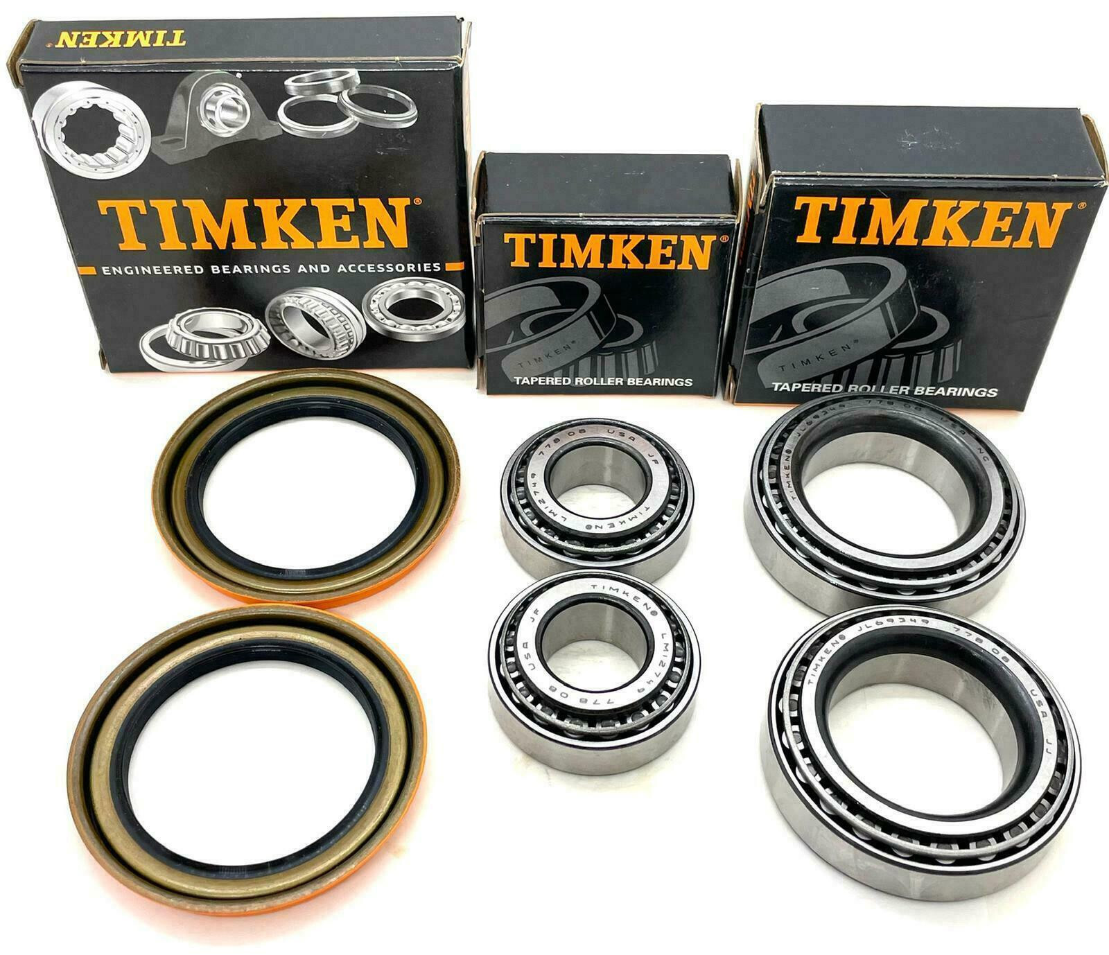 TIMKEN Ford F-150 2wd Front Wheel Bearings and Seal Kit 1997-2003 (2 sides)