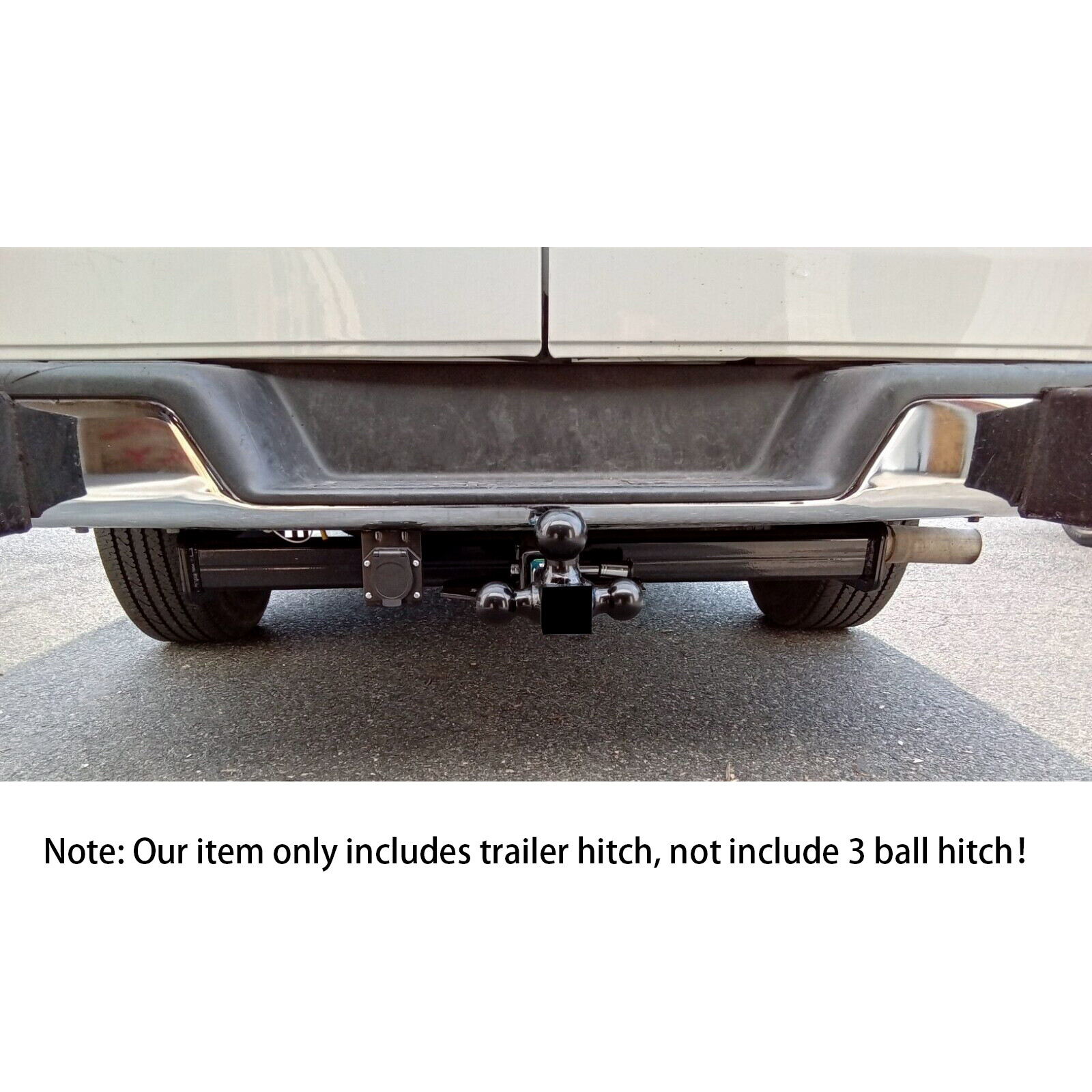 2" Receiver Trailer Class 3 Tow Hitch For 96-24 Chevy Express GMC Savana Van