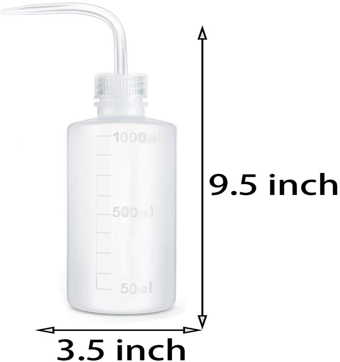 LDPE Clear Lab Safety Squirt Squeeze Bottle 150/250/500ml - Ships From Texas