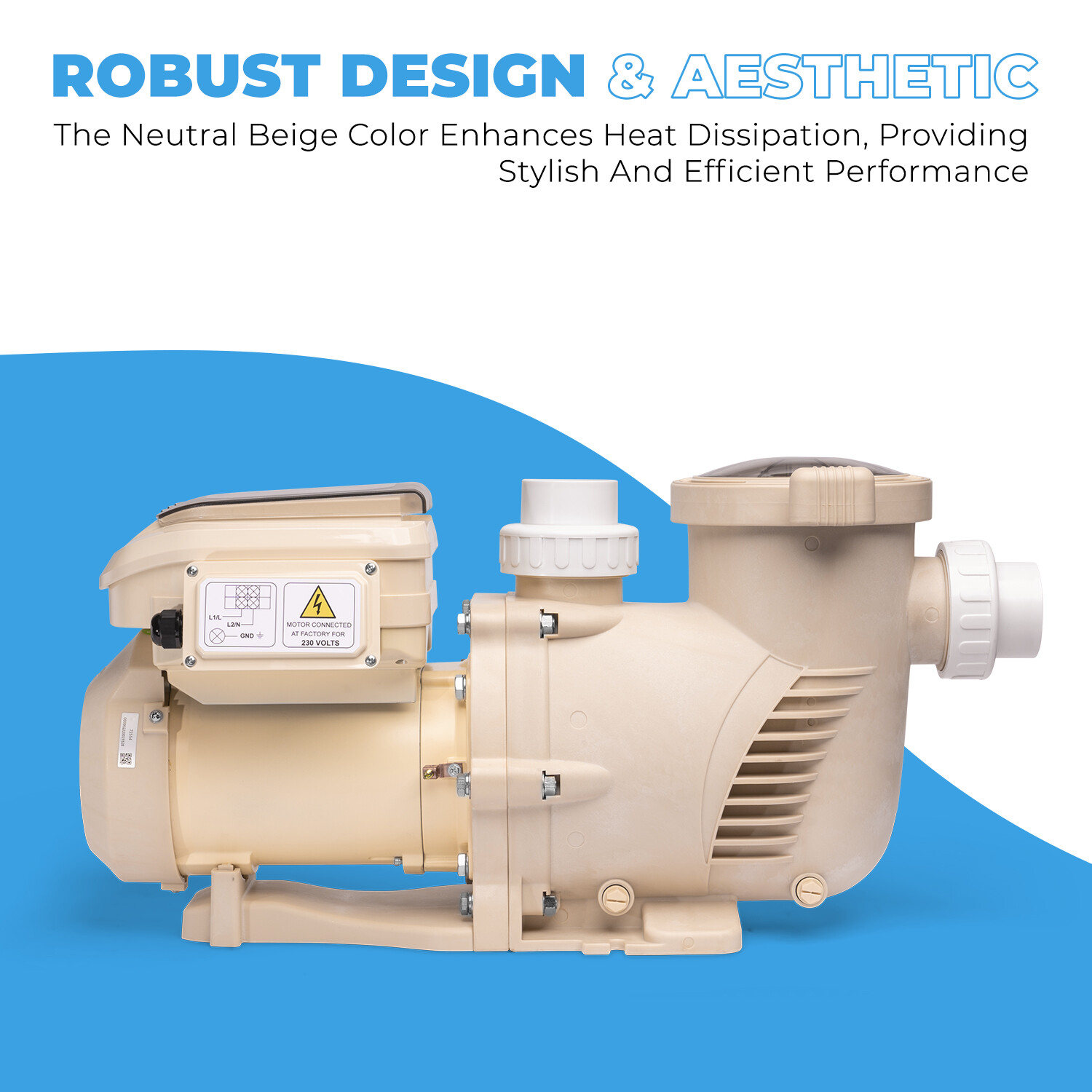 XtremepowerUS 1.75HP Variable 2-Speed Pool Pump Inground 230V Timer 2" Fitting