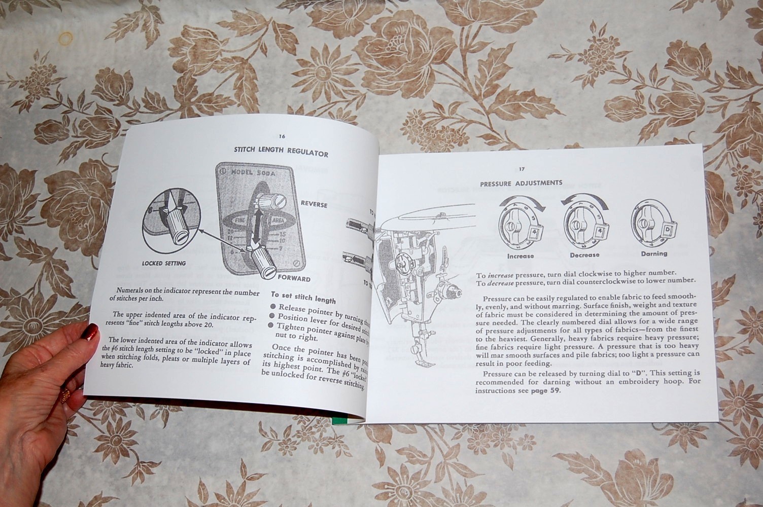 Rare Deluxe-Edition Instructions Manual for Singer 500, 500A Sewing Machines