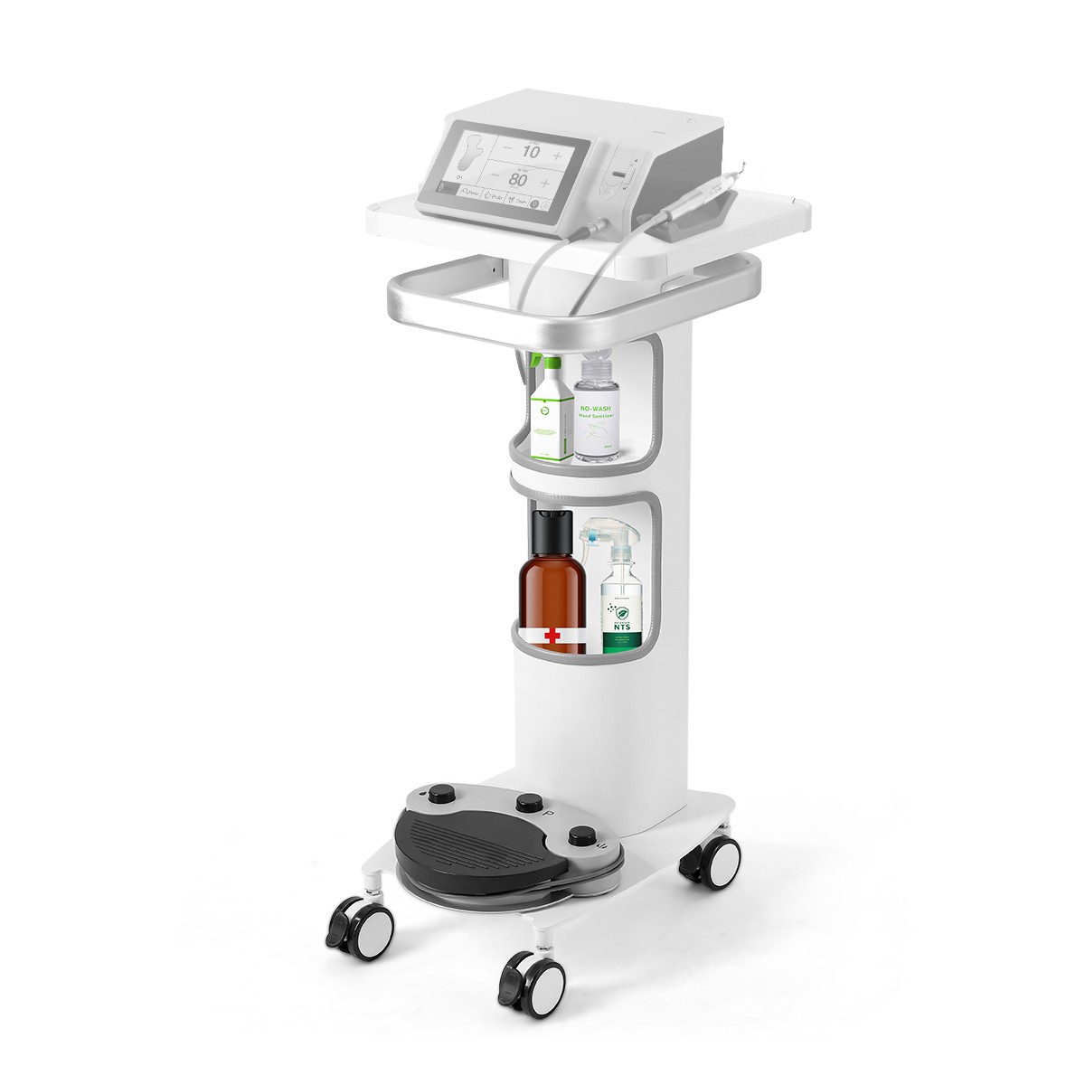 AZDENT Dental Mobile Trolley Cart With Drawer /Multi-Function Trolley Cart