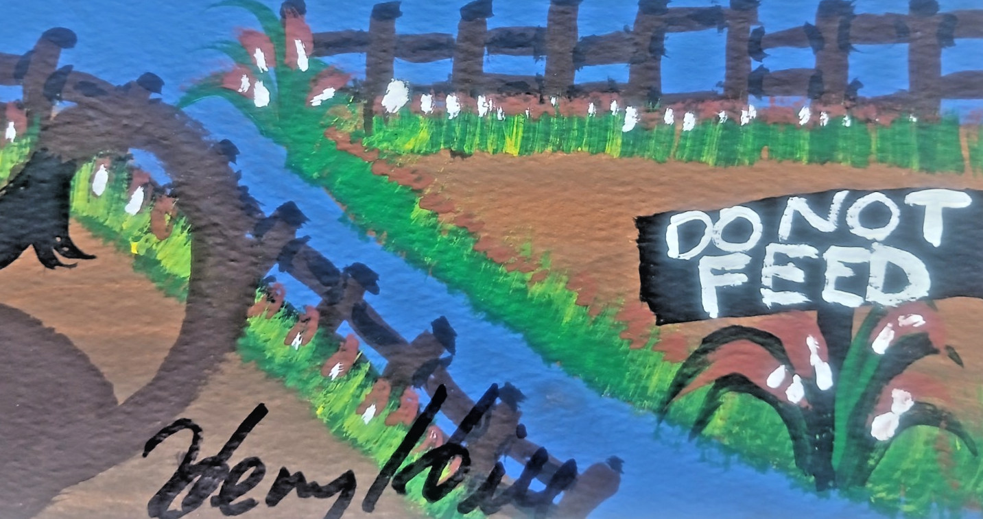 Mafia Signed Original Henry Hill Cosa Nostra Goodfellas Painting Tampa Zoo