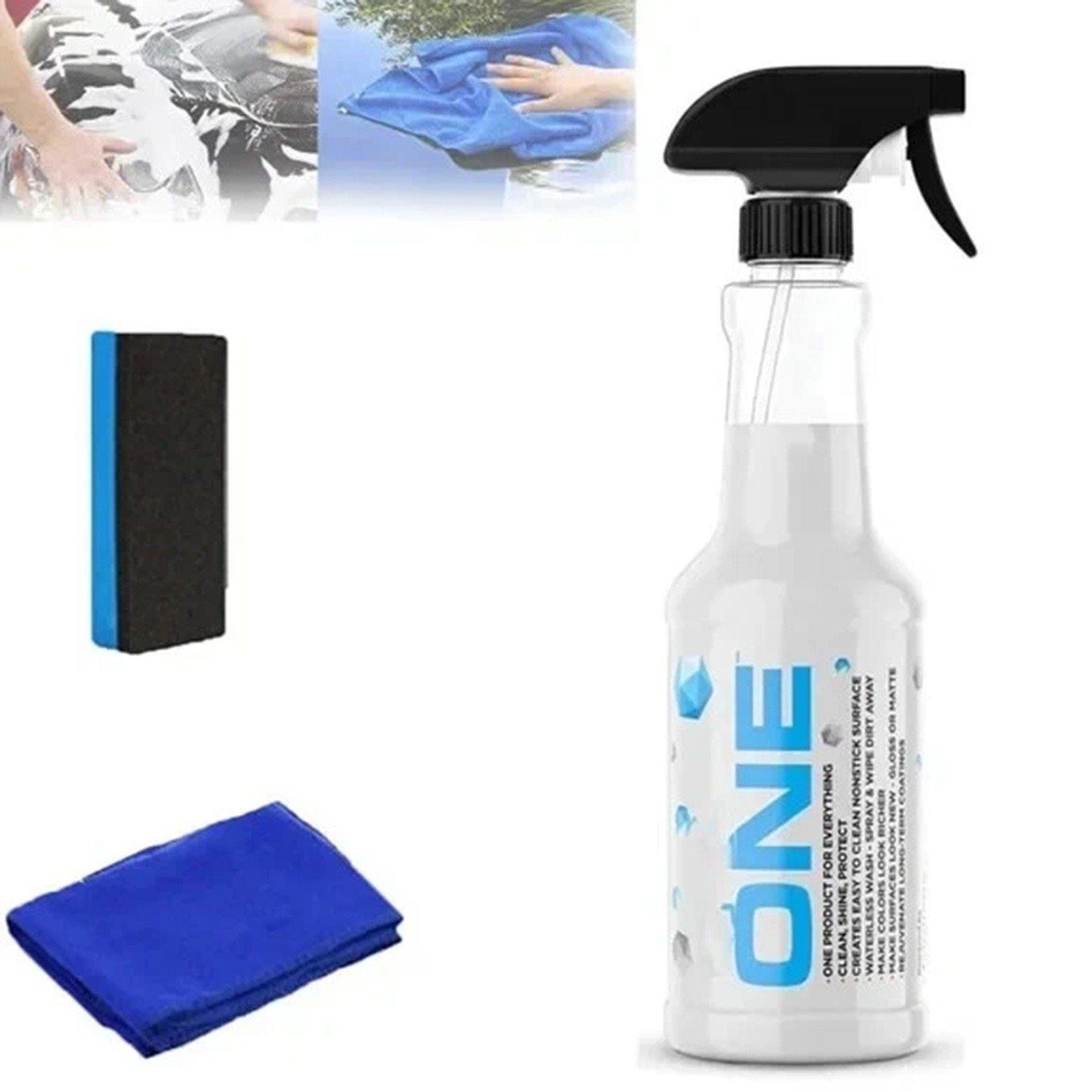 Maxlone Car Spray Coating Agent Quick Spray & Wipe Multi Functional New✨