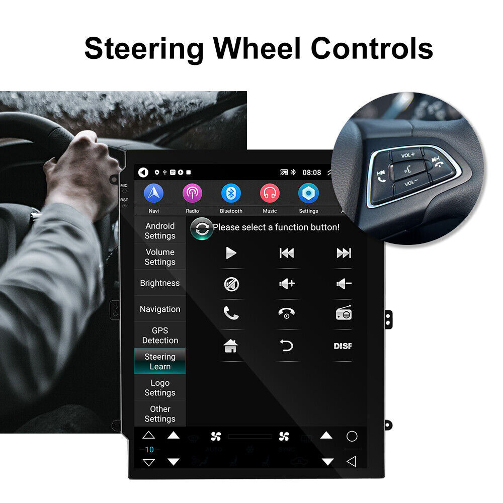 64G Android 14 CarPlay For Cadillac Escalade 2007-2014 Car Stereo Radio GPS Navi