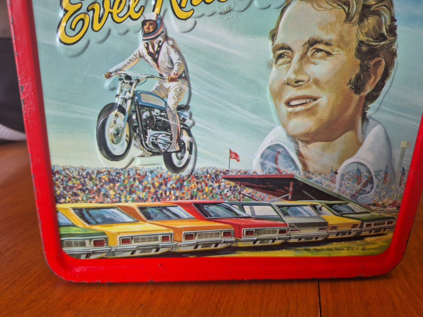 1974 evel knievel lunch box