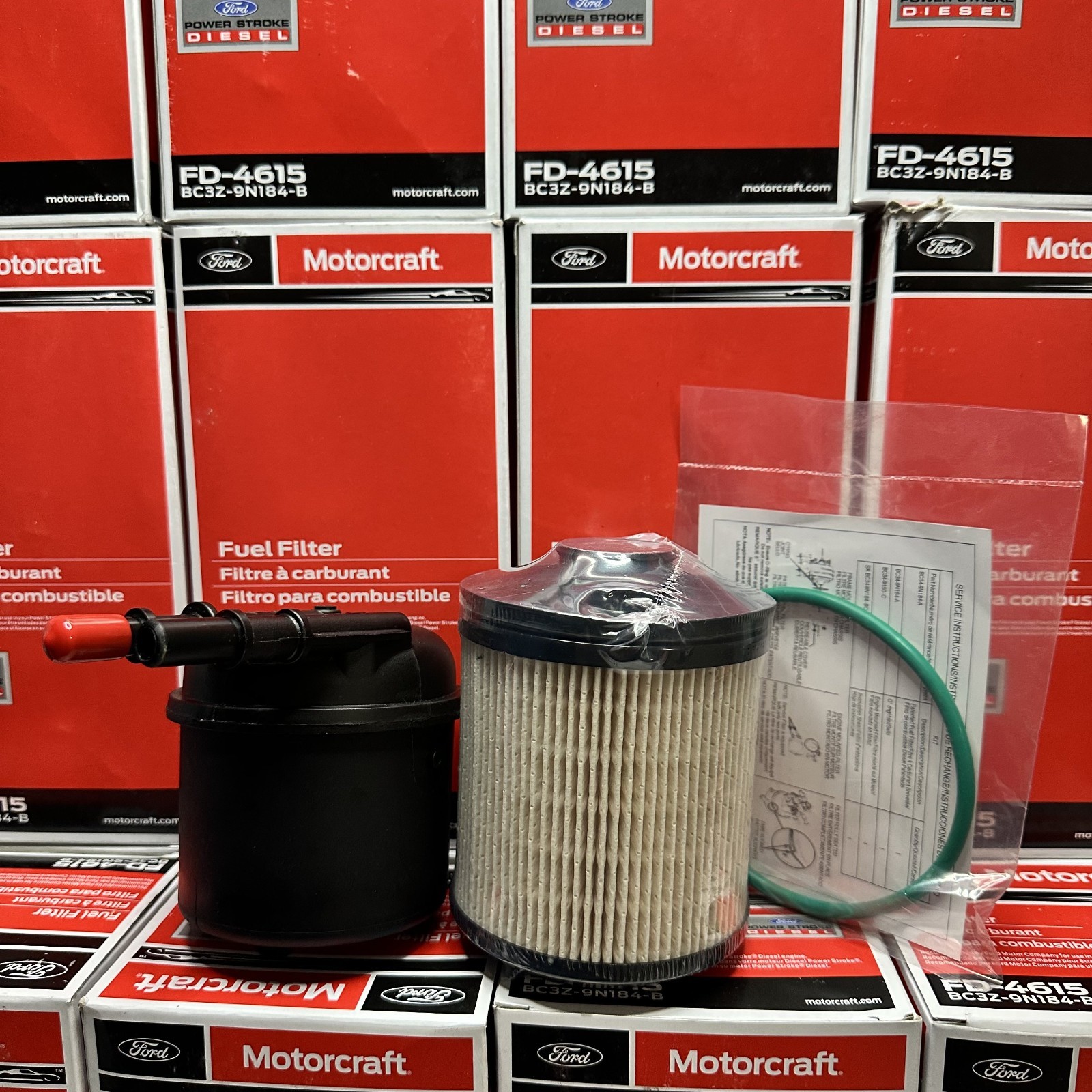 OEM Motorcraft FD4615 Diesel Fuel Filter Ford 6.7L Powerstroke FAST SHIPPING