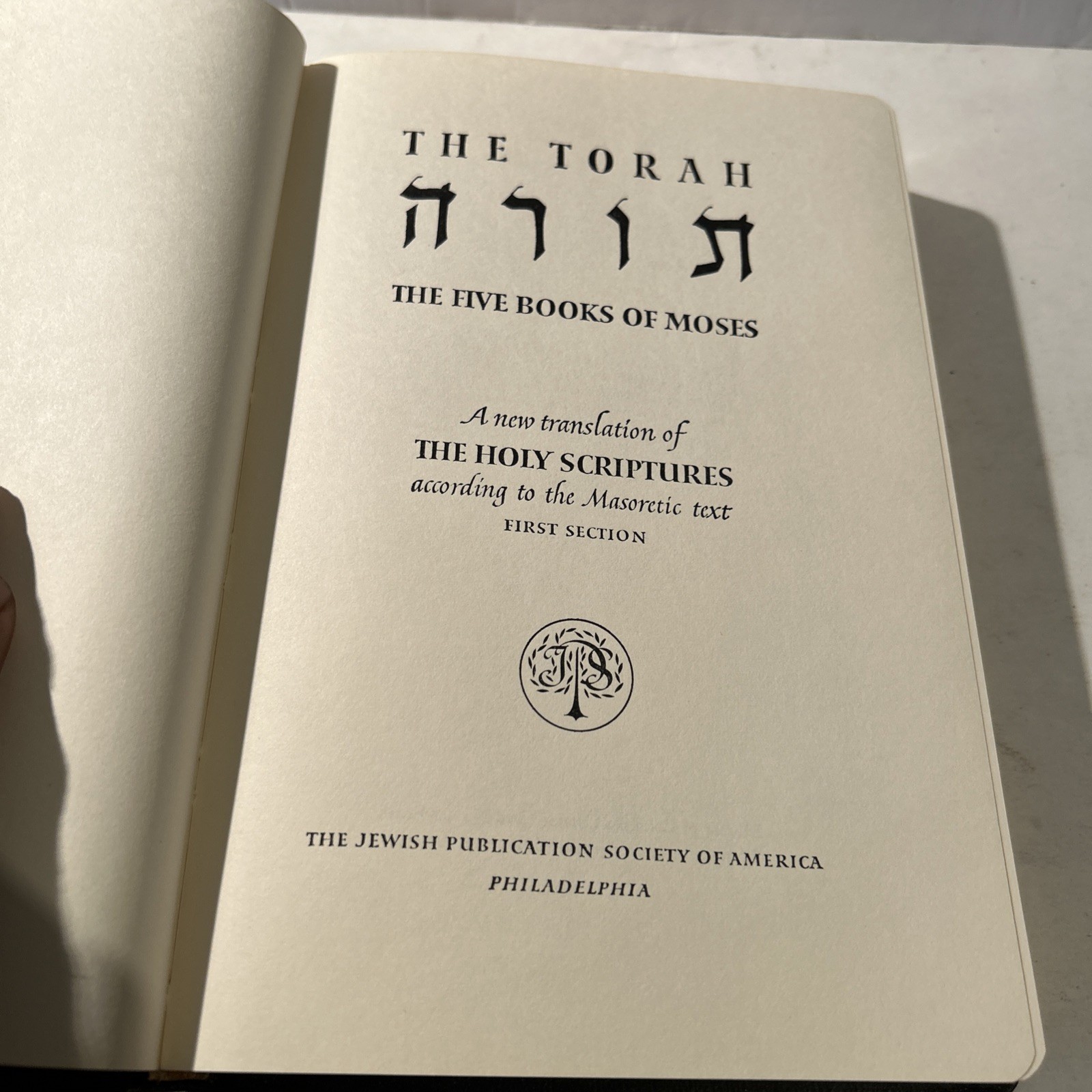 The Torah - The Five Books Of Moses 1962 Leather ~ New With Box