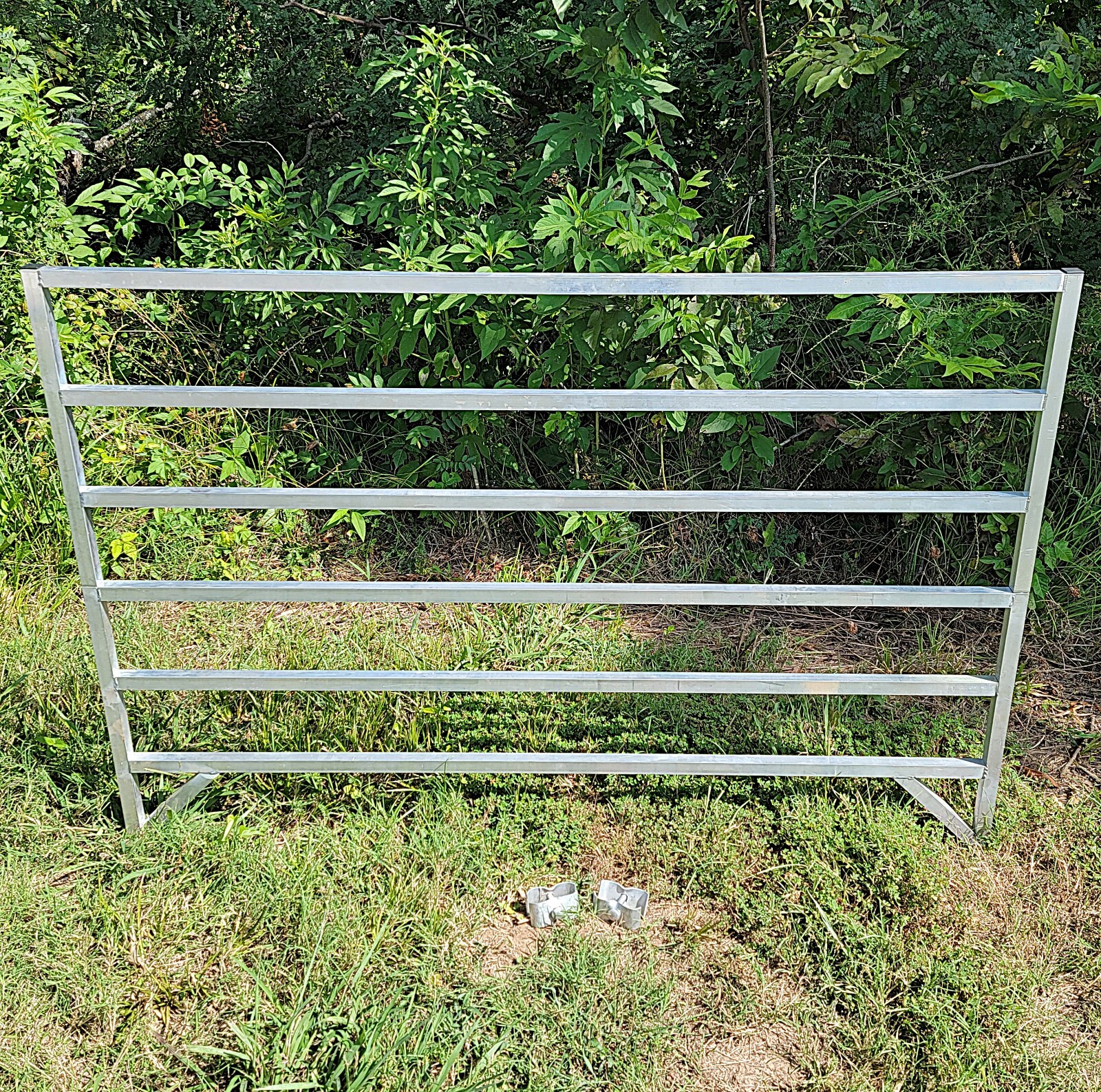 ALUMINUM 5 FT X 5 FT 6 RAIL 40" TALL SHEEP & GOAT ADD-ON STALL KIT PANEL PEN