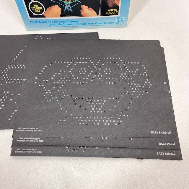VTG 1985 HENSON’S MUPPET BABIES LITE BRITE PICTURE REFILL PACK