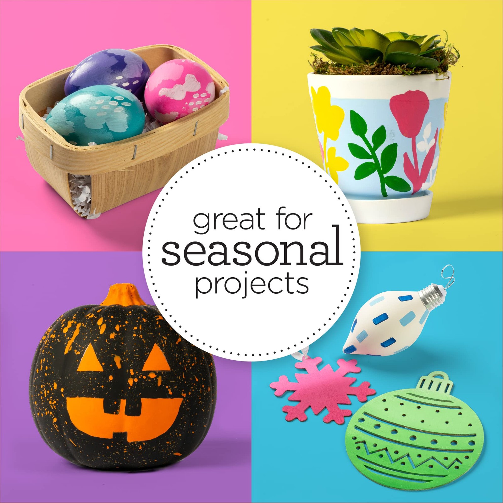 Acrylic Paint in Assorted Colors (2 Ounce), 20503 White