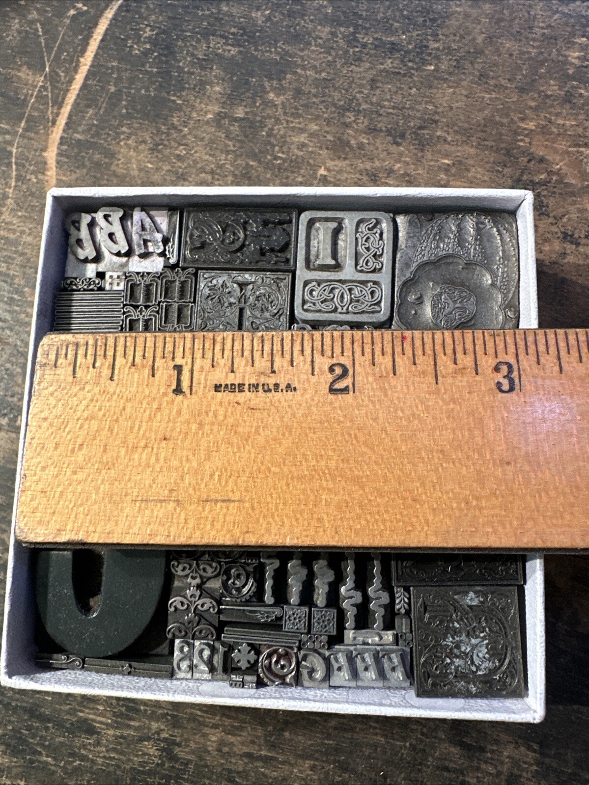 Printing Blocks Lead Ornamentals Borders Dingbats. Beautiful Variety!! #QQ