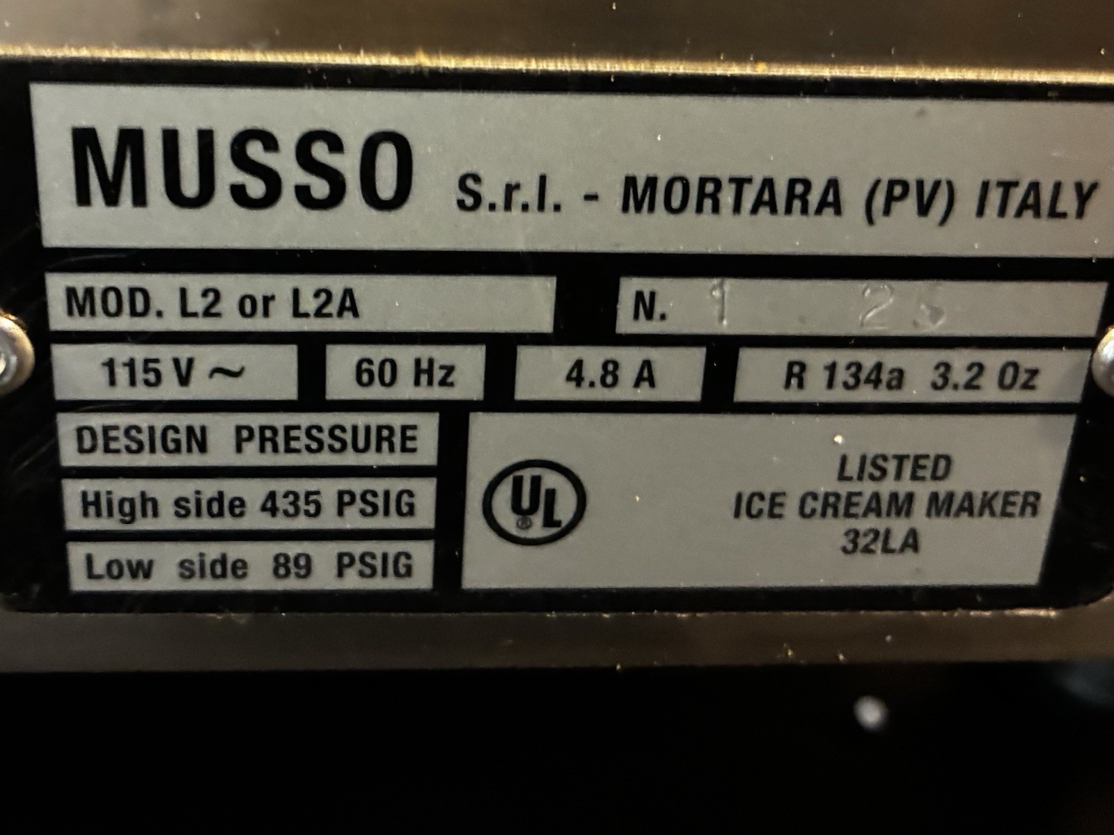 Lello Musso Pola 5030 Dessert Maker Silver 2 Quart (please see description)