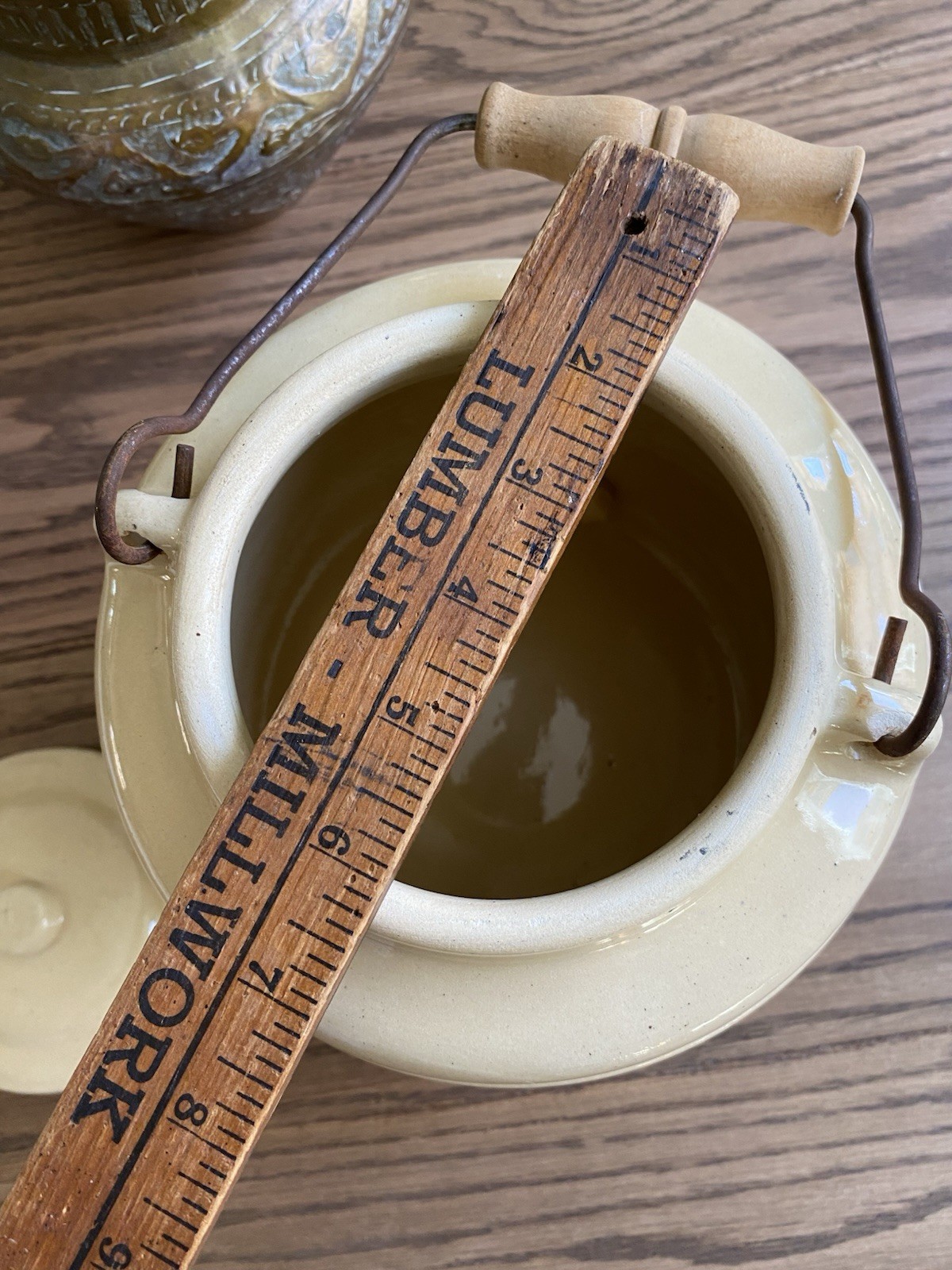 Vintage Stoneware Lemonade Crock With Handle And Lid Lemonade Dispenser