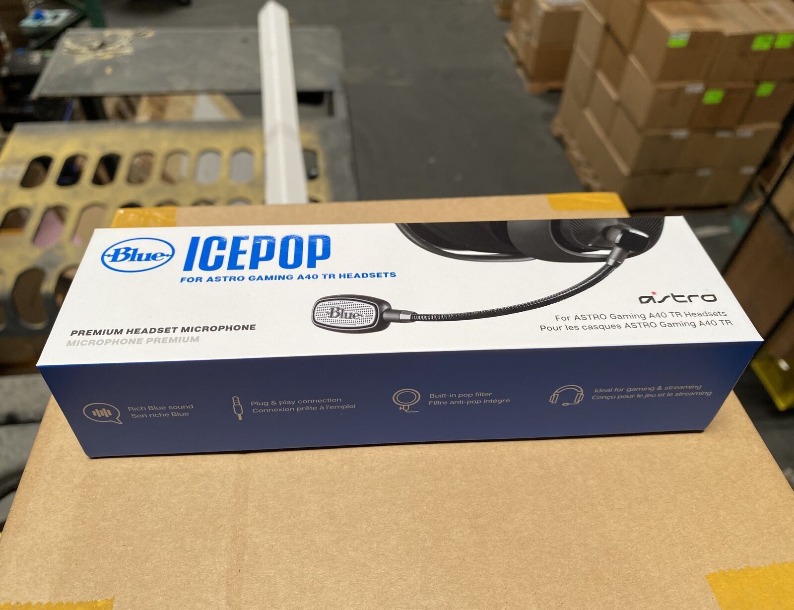 Logitech Blue ICEPOP Cardioid Condenser Microphone for Astro A40 Gaming Headsets