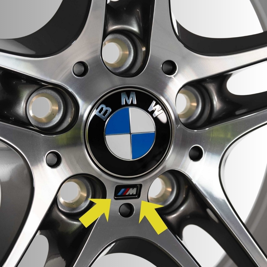 4 PCS For BMW M SPORT WHEEL M BADGE STICKER EMBLEM DECAL
