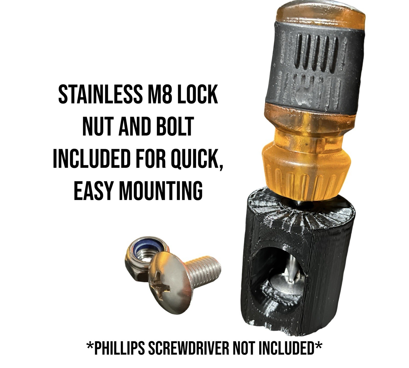 LVS-34 0° Mount Extension For Garmin Livescope -Fits Stock 8° Mount- LVS34 only