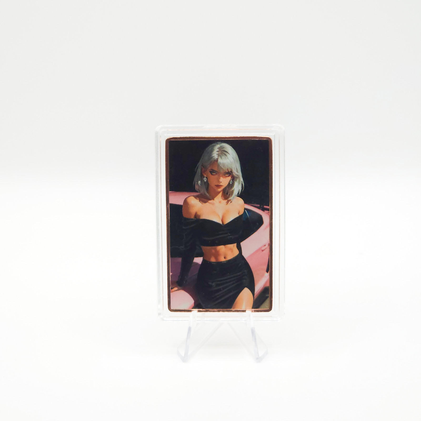 Ivory Vixen Pin Up Copper Art Bar 1 oz .999 After Hours Bullion Card Limited 50