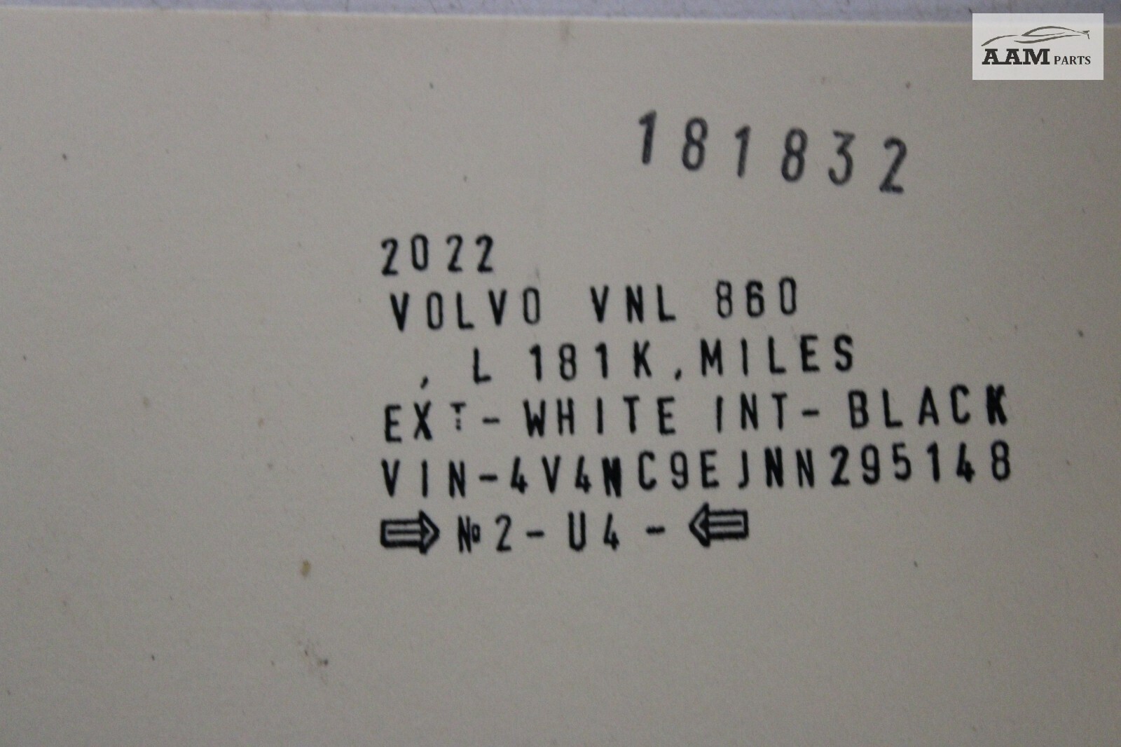 2022 VOLVO VNL 860 D13 12.8L AC HEATER DISCHARGE HOSE PIPE 84725998 OEM